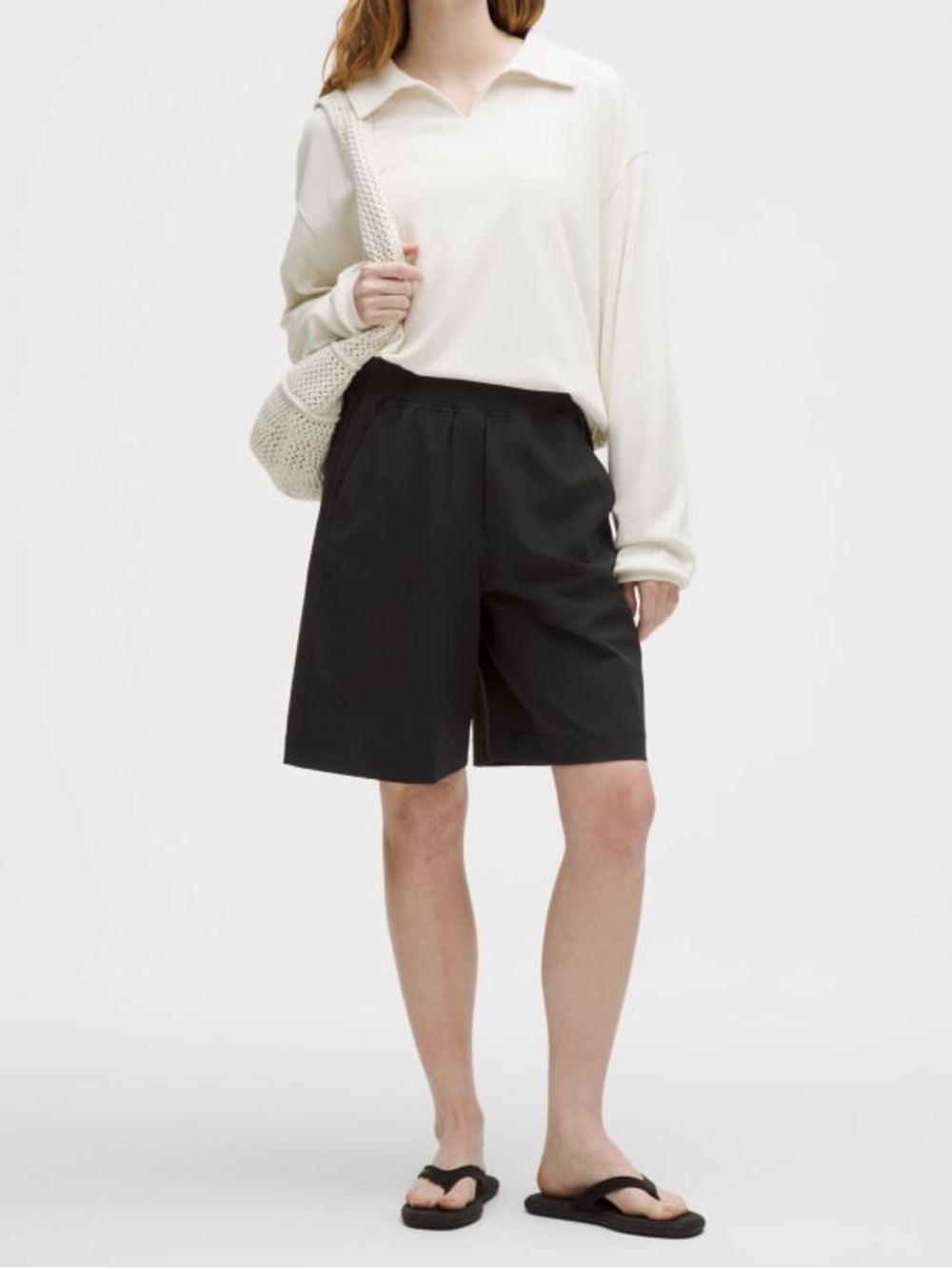 Brand: Lululemon | Stretch Woven Ruffle-Waist High-Rise Short 9”